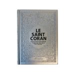 Le Saint Coran en Français - Arabe - Phonétique | Edition de luxe - Couverture en cuir couleur argentée
