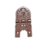 Grand porte Coran en plastique moulé de couleur marron (19 x 38 cm)