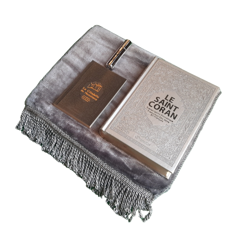 Pack Cadeau gris KHALID SILVER (2) Pack Cadeau Gris - « KHALID IBNOUL WALID SILVER »
