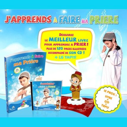 PACK - J'apprends à faire ma Prière - Pour garçon | Livre + CD + Tapis de prière