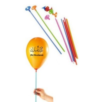 Pack de 10 tiges avec embouts pour ballons
