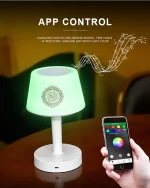 Lampe Veilleuse Coranique 3D Led - Equantu SQ917 - Haut-parleur Bluetooth avec Télécommande – Image 8