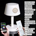 Lampe Veilleuse Coranique 3D Led - Equantu SQ917 - Haut-parleur Bluetooth avec Télécommande – Image 2